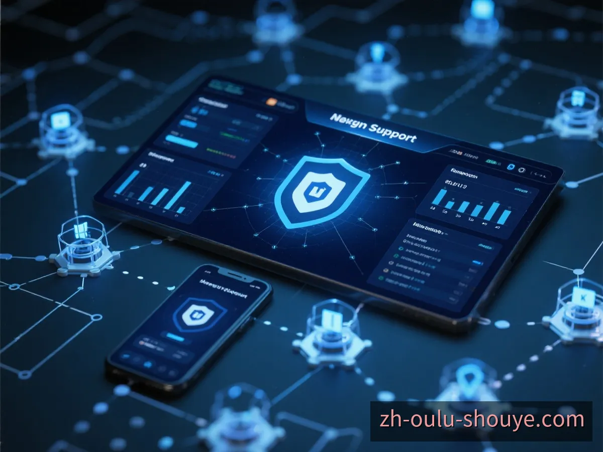 欧陆娱乐技术支持与安全网络示意图